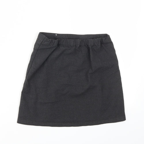 M&S Girls Grey   Flare Skirt Size 9 Years