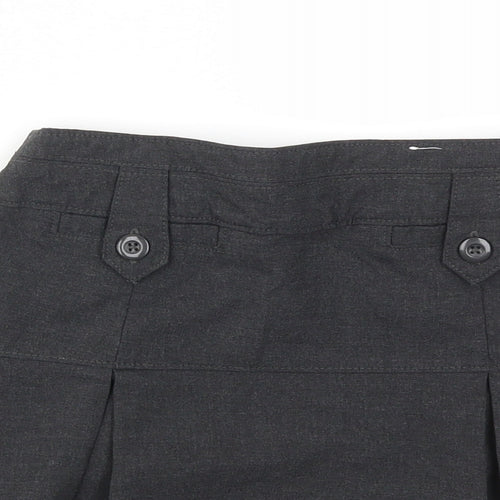 M&S Girls Grey   Flare Skirt Size 9 Years