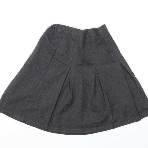 M&S Girls Grey   Flare Skirt Size 9 Years