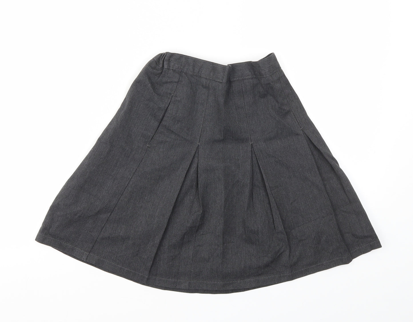 M&S Girls Grey   Flare Skirt Size 9 Years