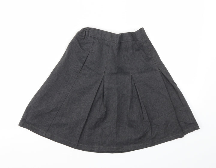 M&S Girls Grey   Flare Skirt Size 9 Years