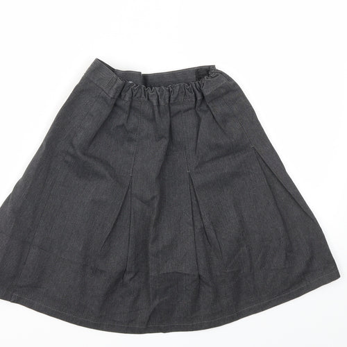 M&S Girls Grey   Flare Skirt Size 9 Years