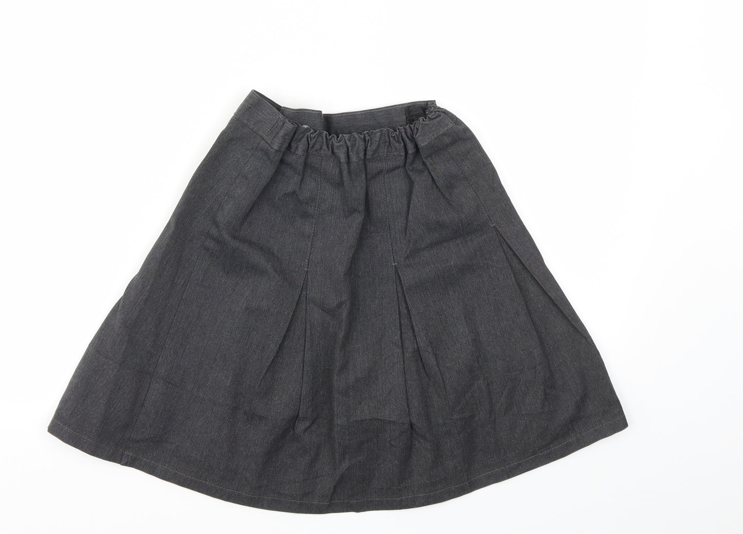 M&S Girls Grey   Flare Skirt Size 9 Years