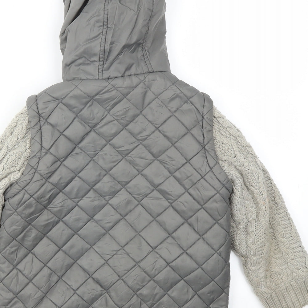 George Boys Grey   Basic Coat Coat Size 3-4 Years