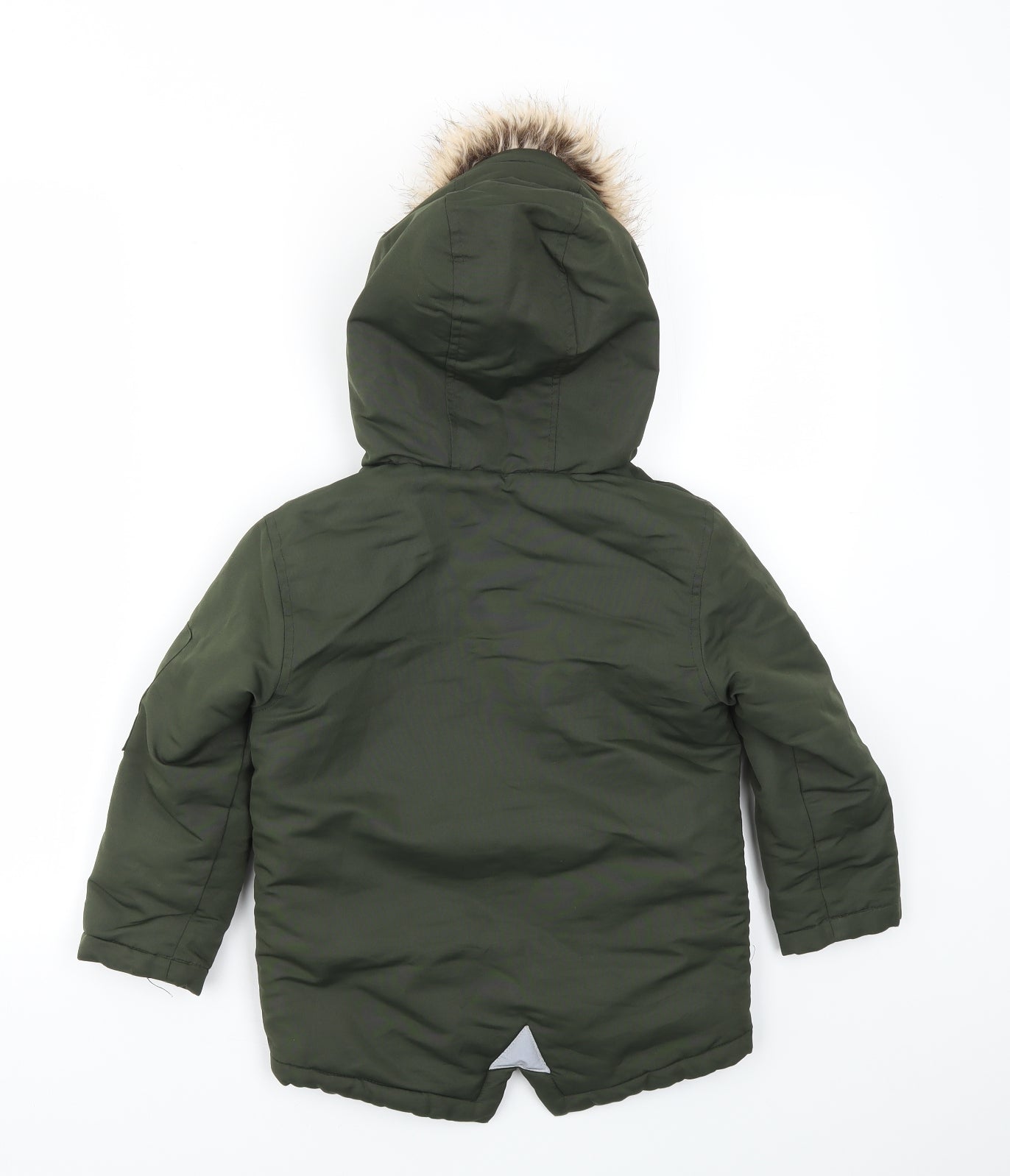 Primark Boys Green   Basic Coat Coat Size 4-5 Years