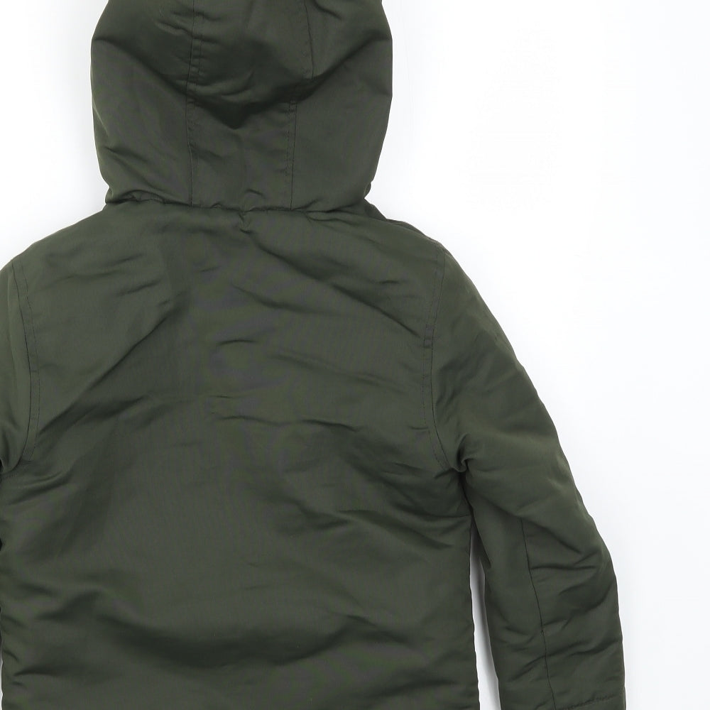 Primark Boys Green   Basic Coat Coat Size 4-5 Years