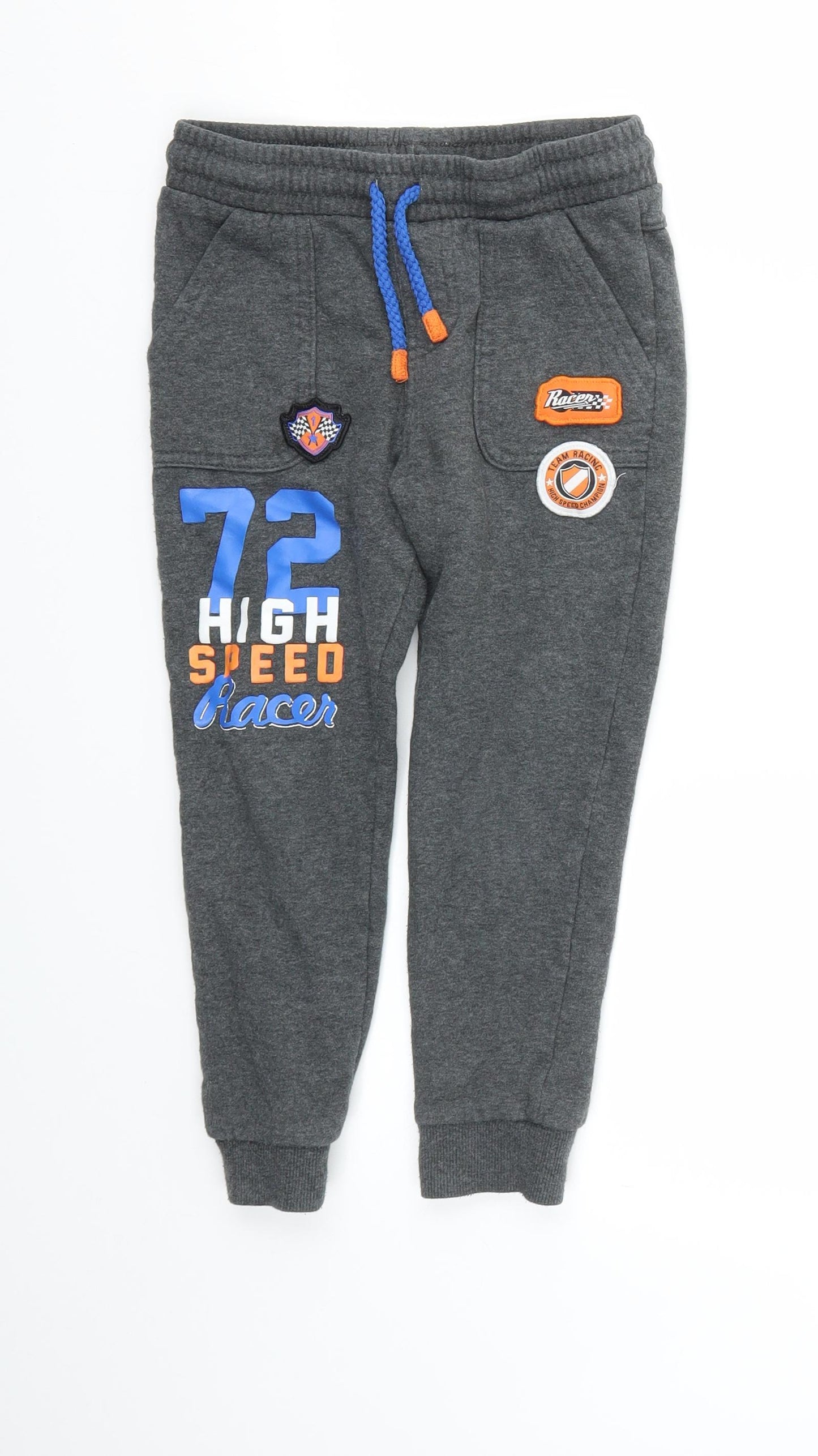 F&F Boys Grey   Cargo Trousers Size 6-7 Years