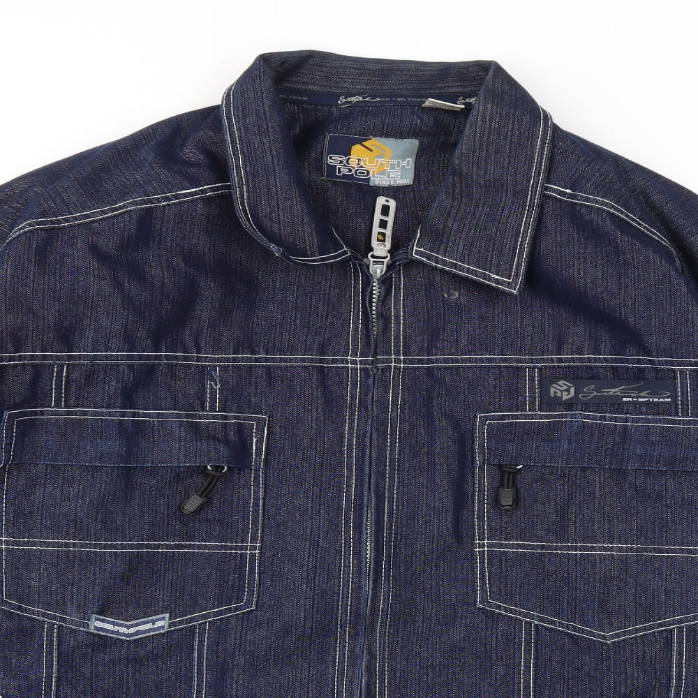 SOUTH POLICE  Mens Blue   Jacket Coat Size XL