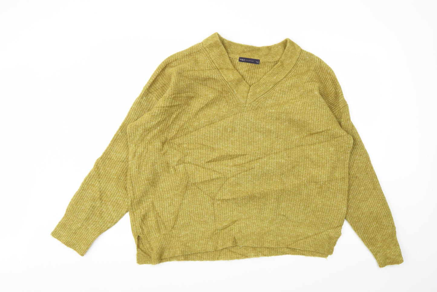 M&S Womens Yellow   Pullover Jumper Size L
