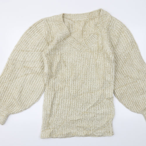 Preworn Womens Gold   Pullover Jumper Size 10
