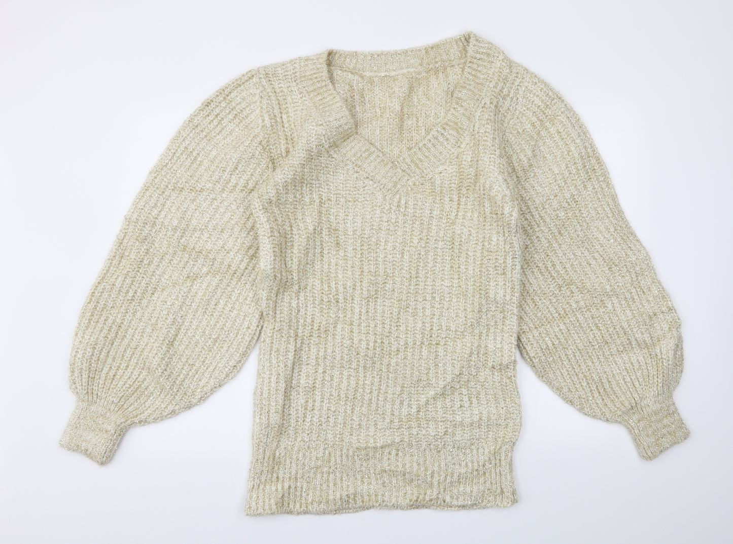 Preworn Womens Gold   Pullover Jumper Size 10