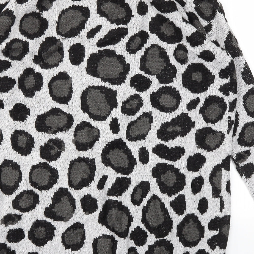 BRAVE SOUL  Womens Multicoloured Animal Print  Pullover Jumper Size 18