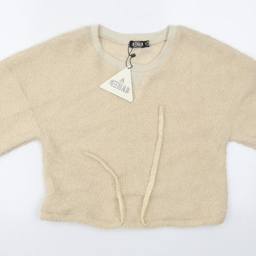 Preworn Womens Beige   Pullover Jumper Size S