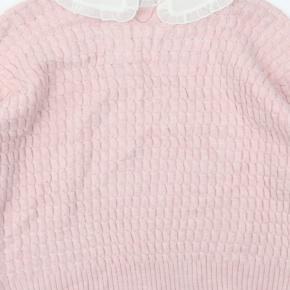 M&S Womens Pink   Pullover Jumper Size M