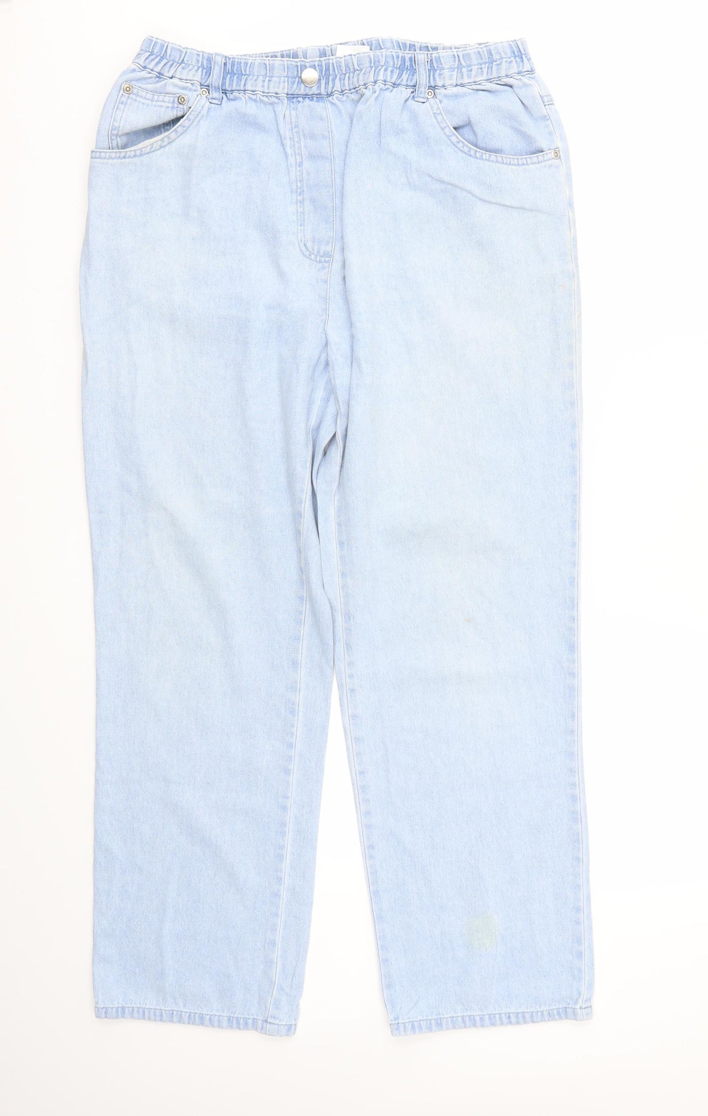DAMART  Womens Blue   Straight Jeans Size 16 L27 in - stretch waistband