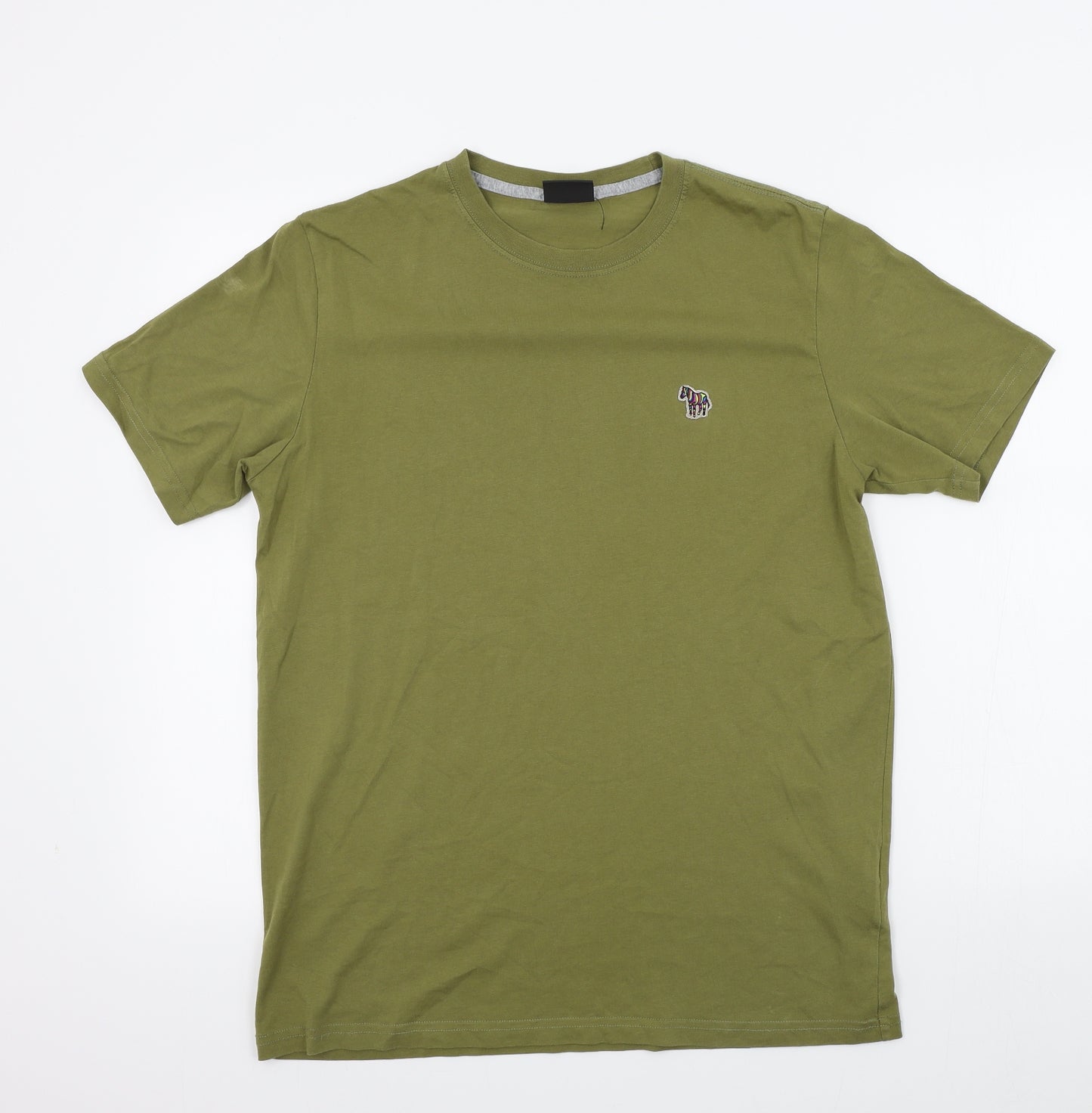 Paul Smith Mens Green Colourblock   T-Shirt Size L