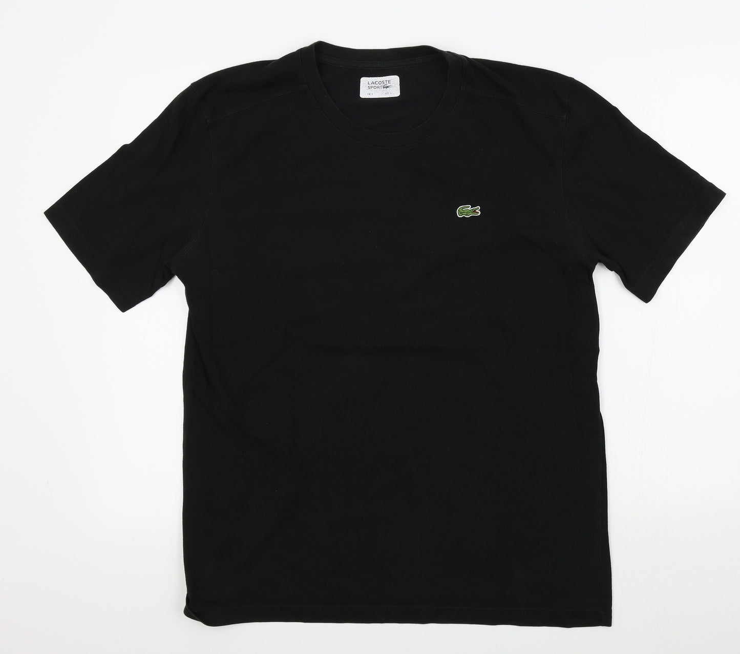 Lacoste Mens Black Colourblock   T-Shirt Size XL