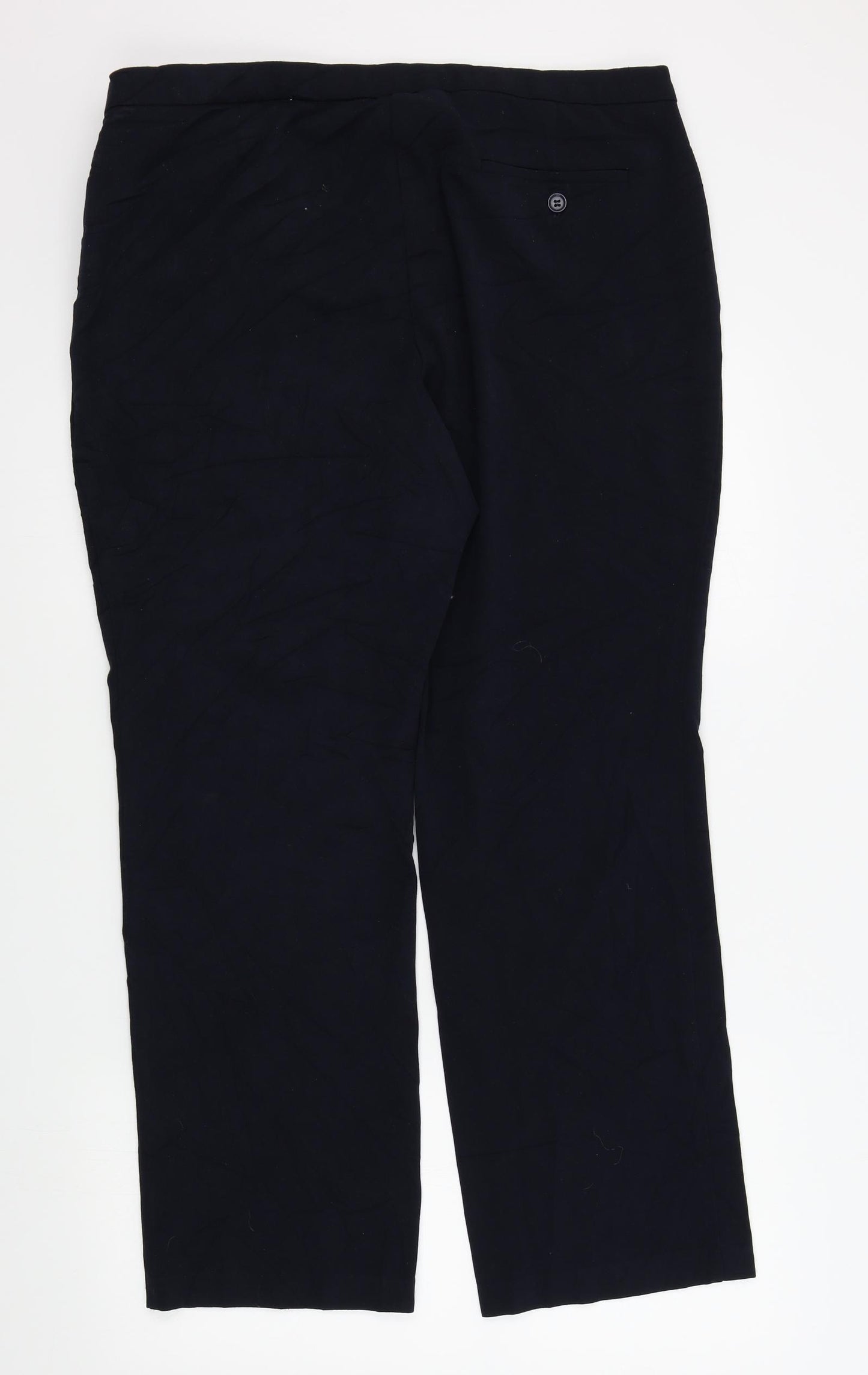 M&S Womens Blue   Trousers  Size 18 L28 in