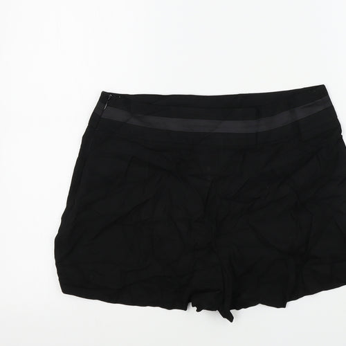 Lipsy Womens Black Colourblock  Bermuda Shorts Size 10