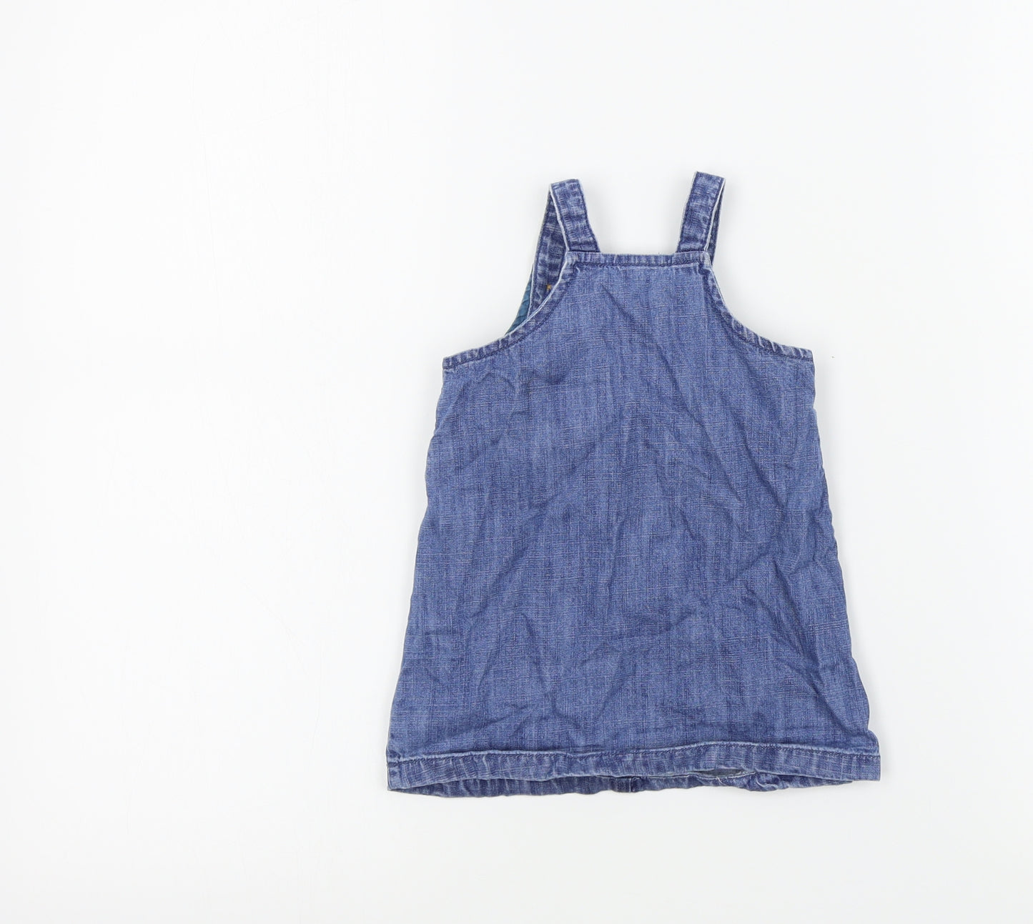 M&S Girls Blue Colourblock  A-Line  Size 6-9 Months