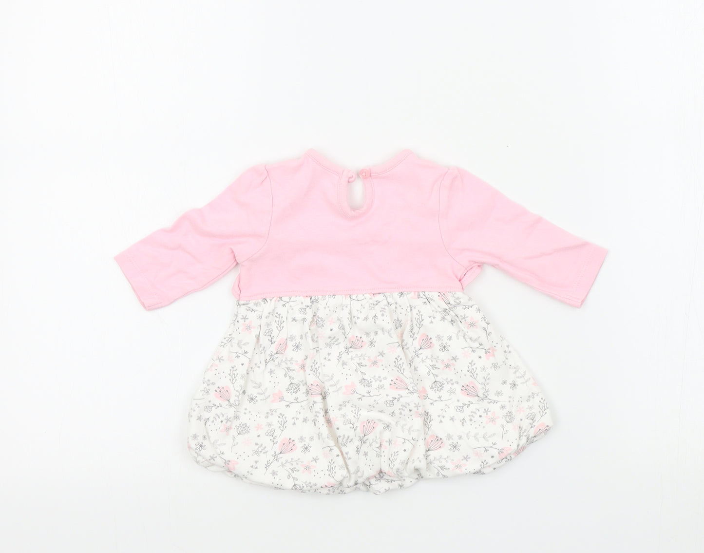 George Girls Pink Colourblock  Fit & Flare  Size 0-3 Months