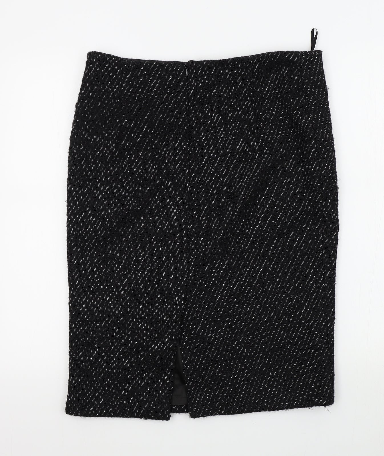M&S Womens Black   A-Line Skirt Size 12