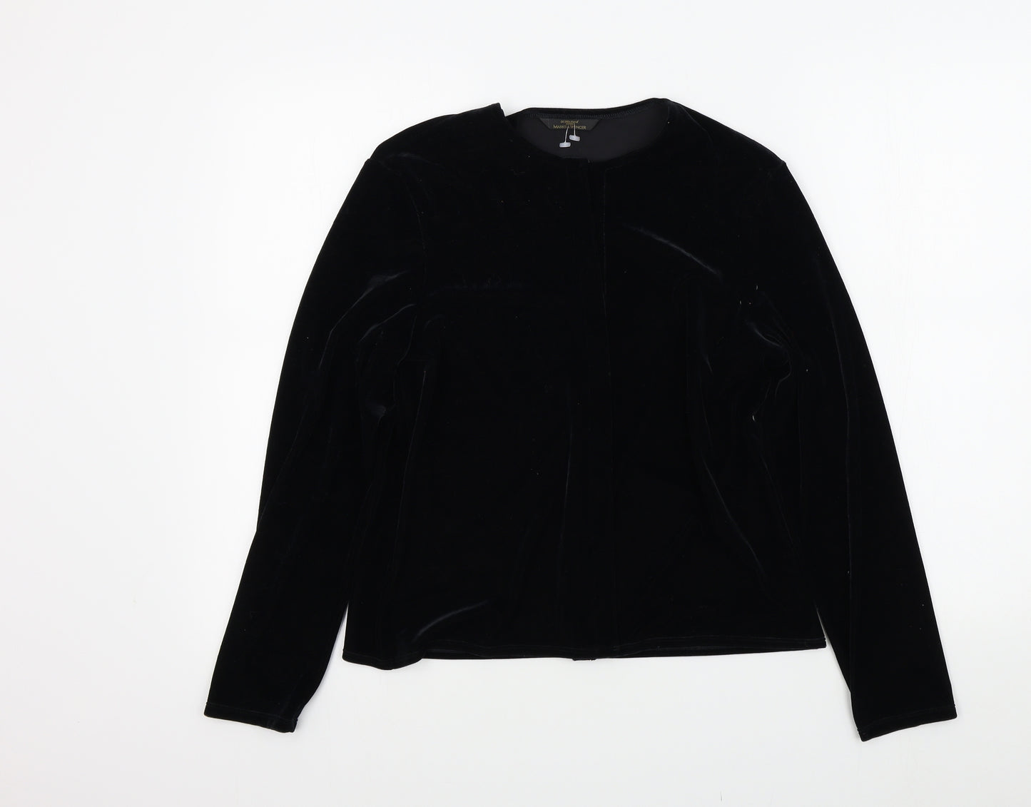 M&S Womens Black   Cape Jumper Size 14