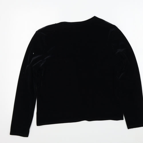 M&S Womens Black   Cape Jumper Size 14