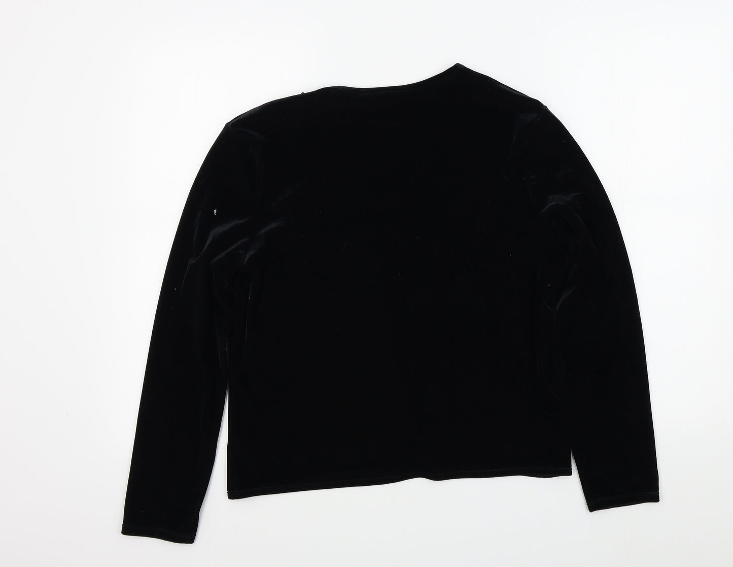 M&S Womens Black   Cape Jumper Size 14