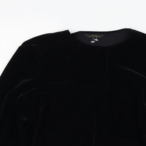 M&S Womens Black   Cape Jumper Size 14
