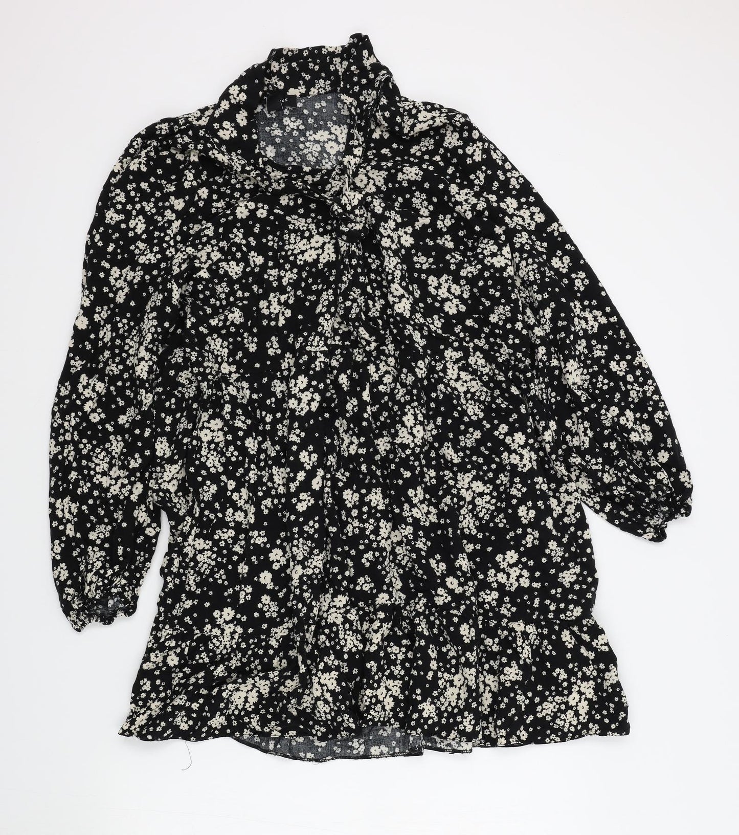 New Look Womens Black Floral  Basic Blouse Size 20