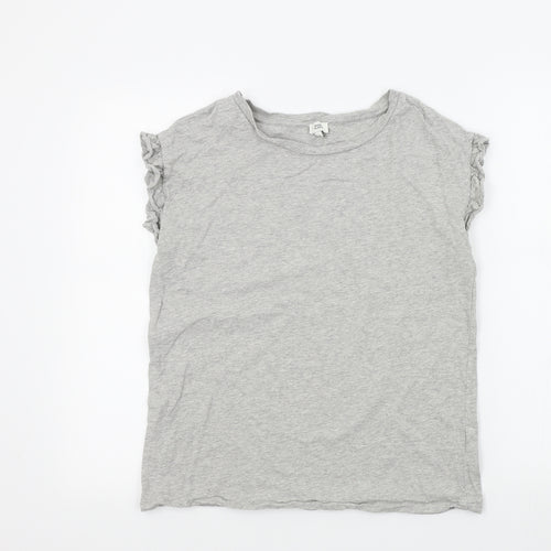 River Island Womens Grey   Basic T-Shirt Size 8