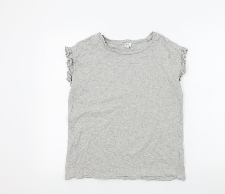 River Island Womens Grey Basic T-Shirt Size 8