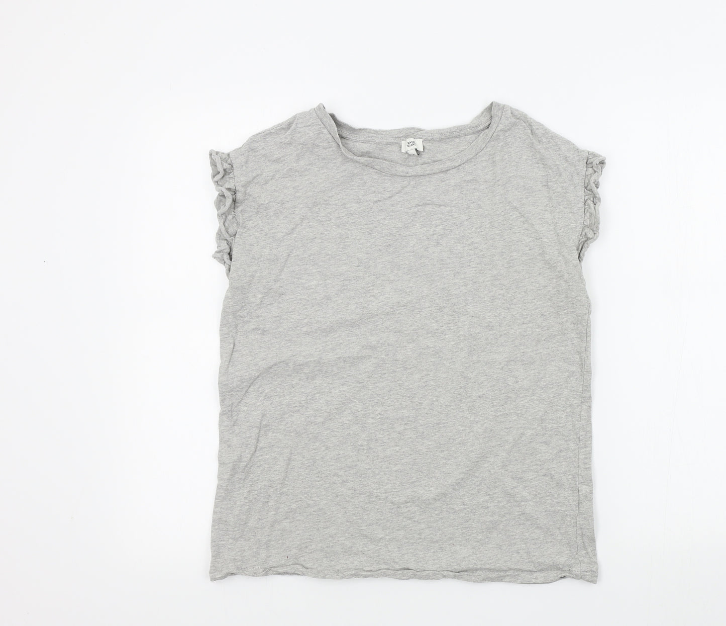 River Island Womens Grey   Basic T-Shirt Size 8