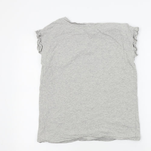 River Island Womens Grey   Basic T-Shirt Size 8