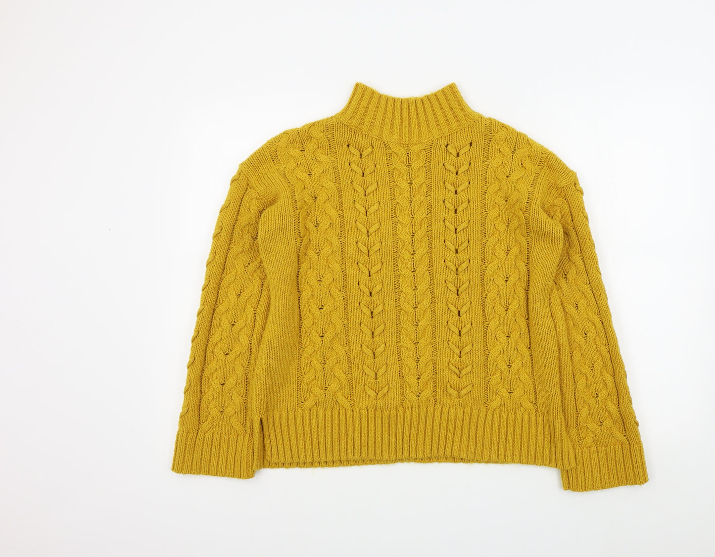 Papaya Womens Yellow   Pullover Jumper Size S