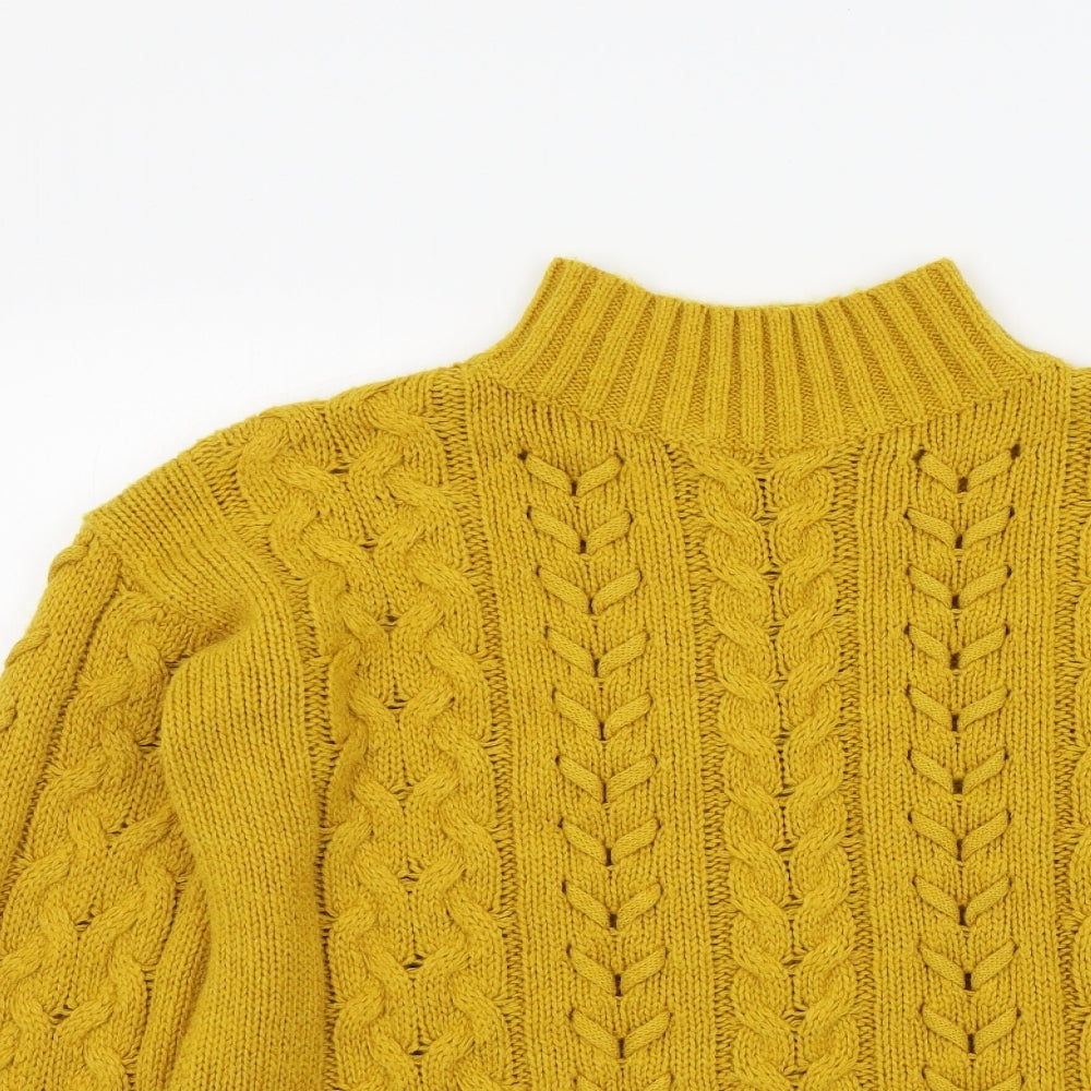 Papaya Womens Yellow   Pullover Jumper Size S