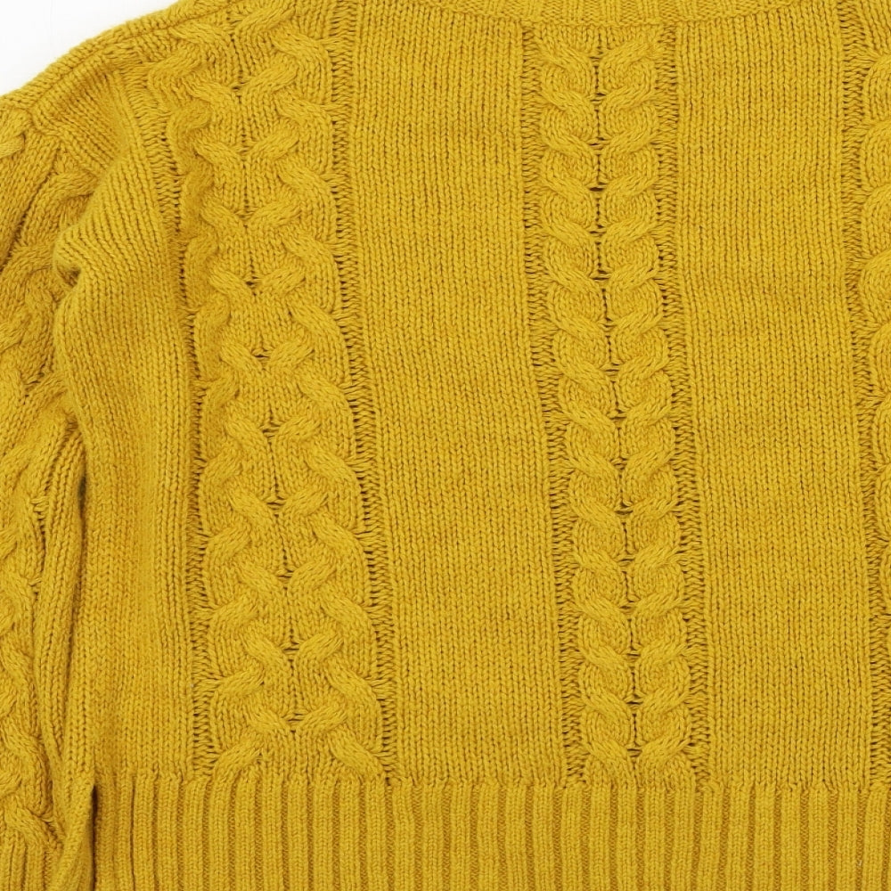 Papaya Womens Yellow   Pullover Jumper Size S