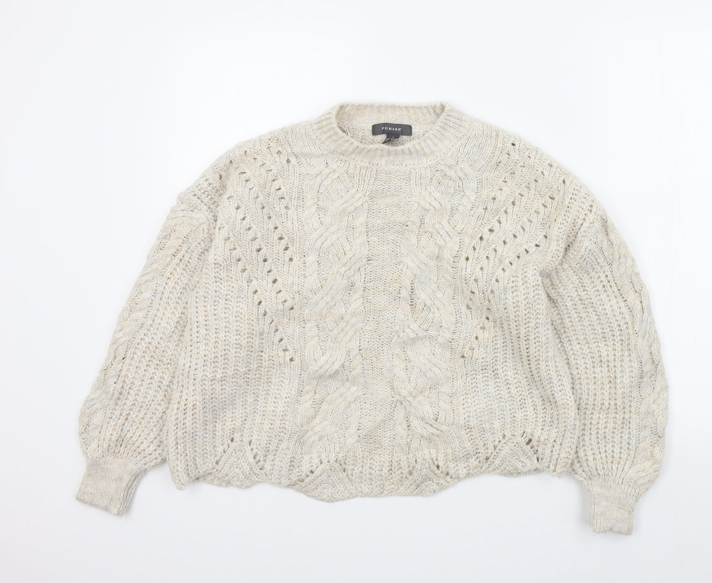 Primark Womens Beige   Pullover Jumper Size 10