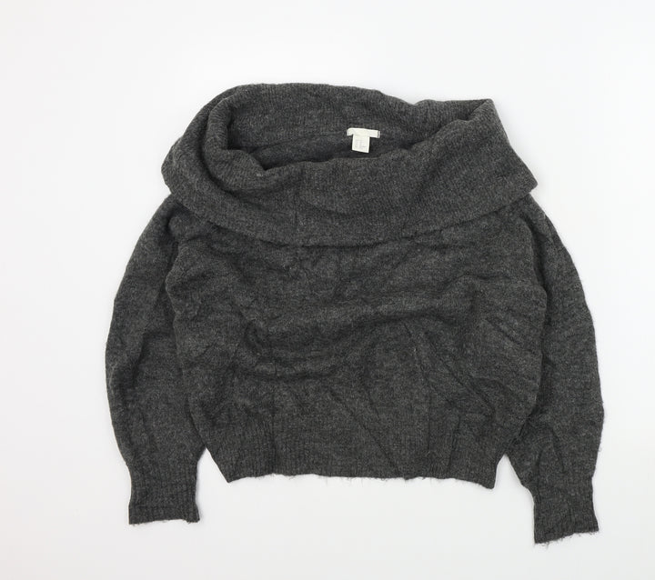 H&M Womens Green Pullover Jumper Size S