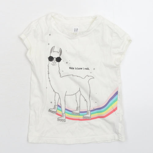 Gap Boys White   Basic T-Shirt Size XS