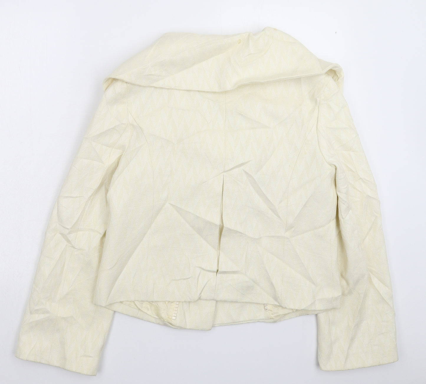 Coast Womens Beige Herringbone  Jacket Blazer Size 10