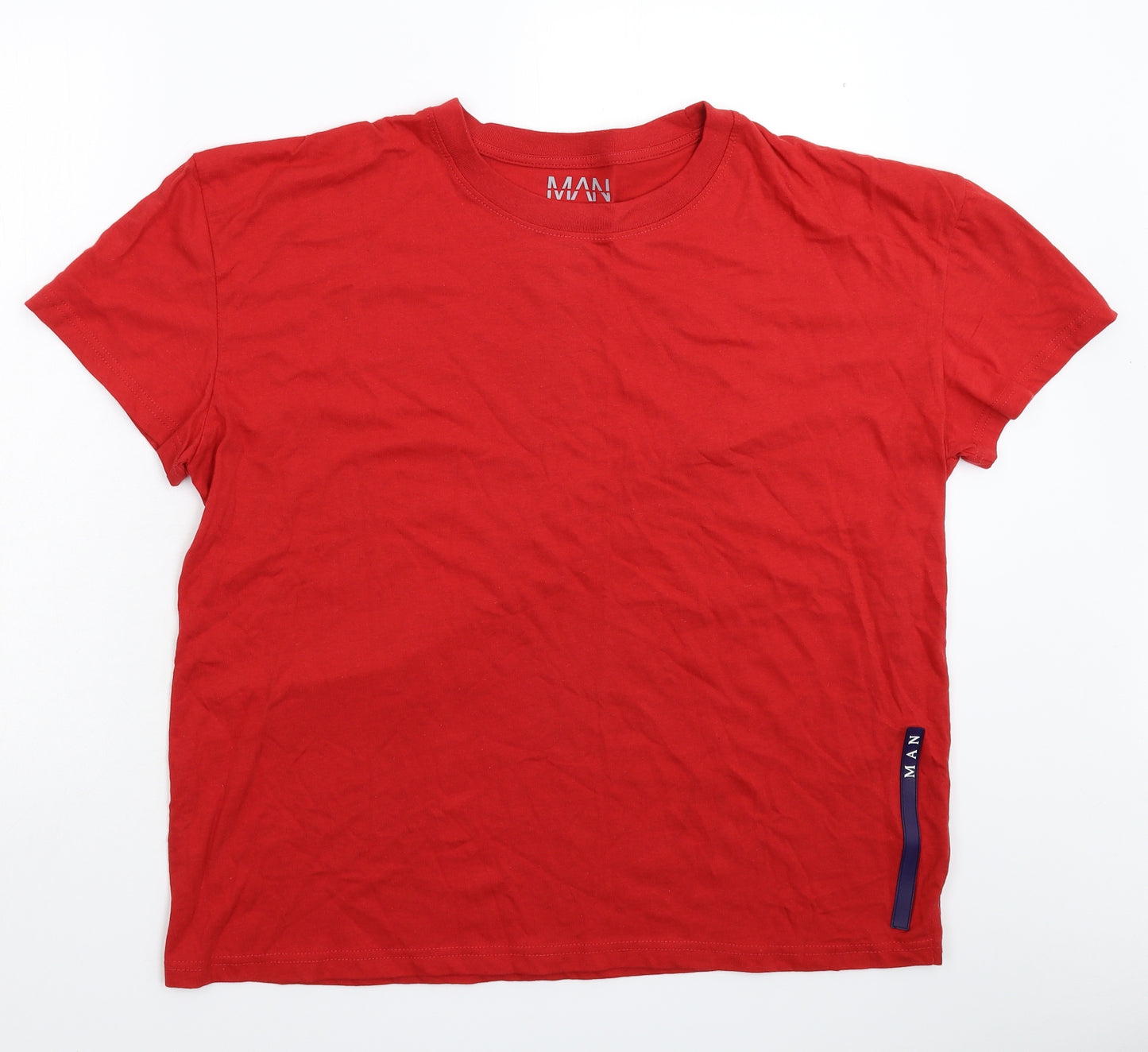 Boohoo Mens Red    T-Shirt Size XL
