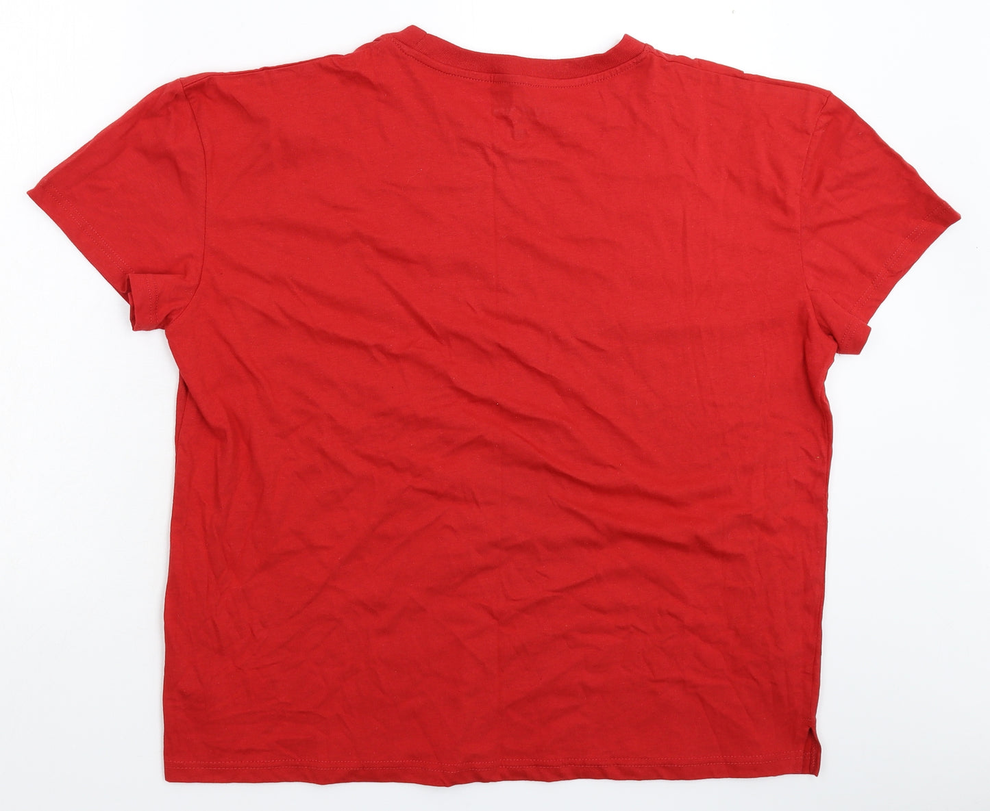 Boohoo Mens Red    T-Shirt Size XL