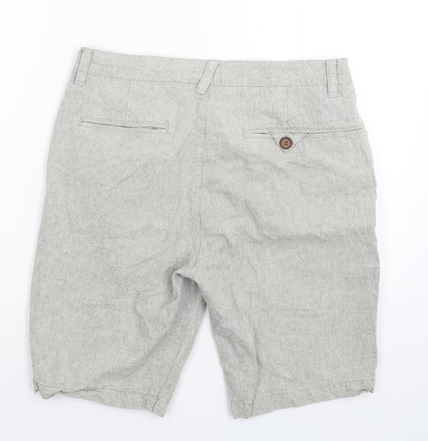 Cedar Wood State Mens Grey   Chino Shorts Size 34