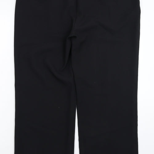 Peacocks Womens Black   Trousers  Size 18 L30 in