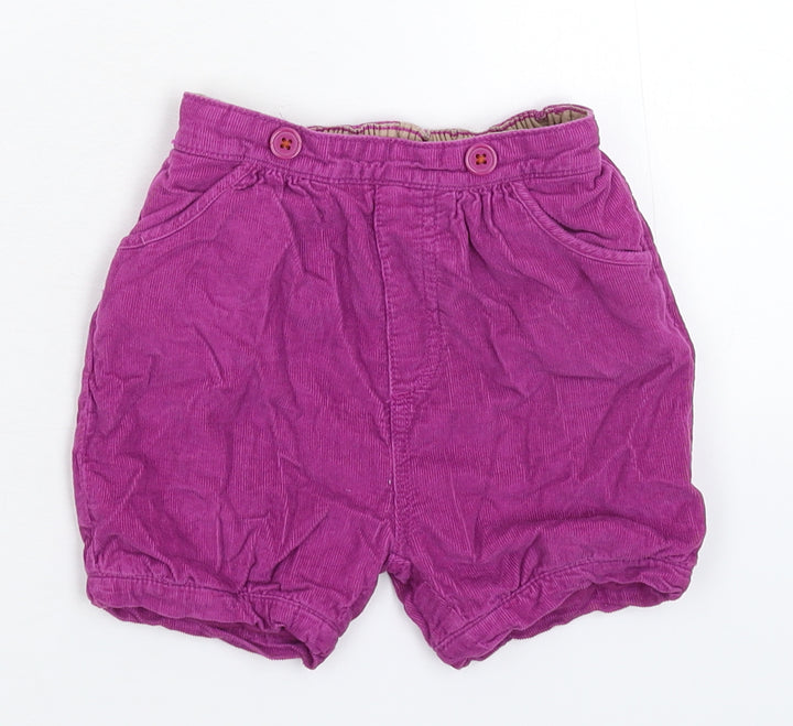 Marks and Spencer Baby Purple Corduroy Cropped Trousers Size 12-18 Months