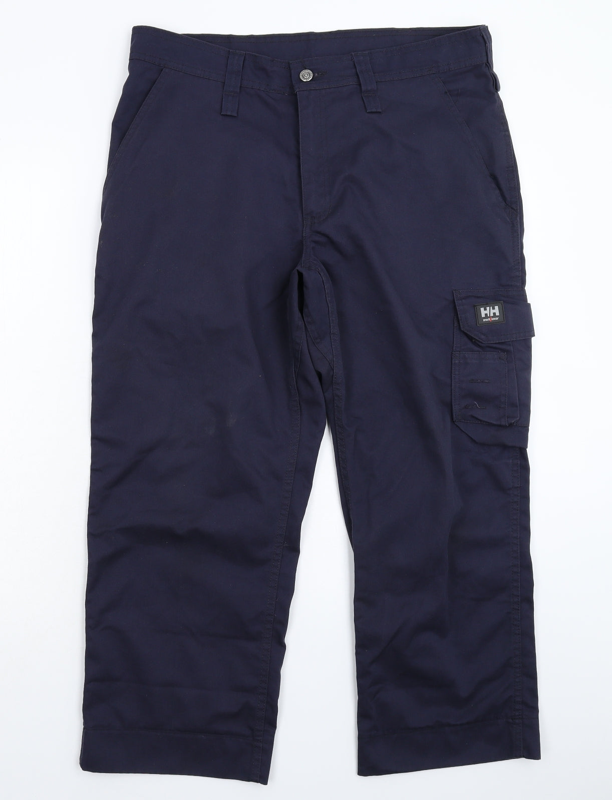 Helly Hansen Mens Blue   Cargo Trousers Size 36 L26 in - Crop