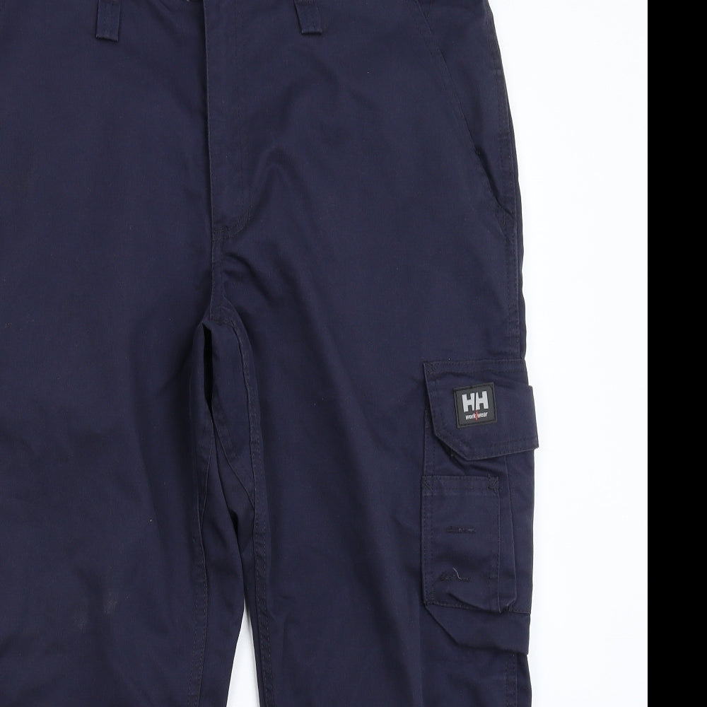 Helly Hansen Mens Blue   Cargo Trousers Size 36 L26 in - Crop