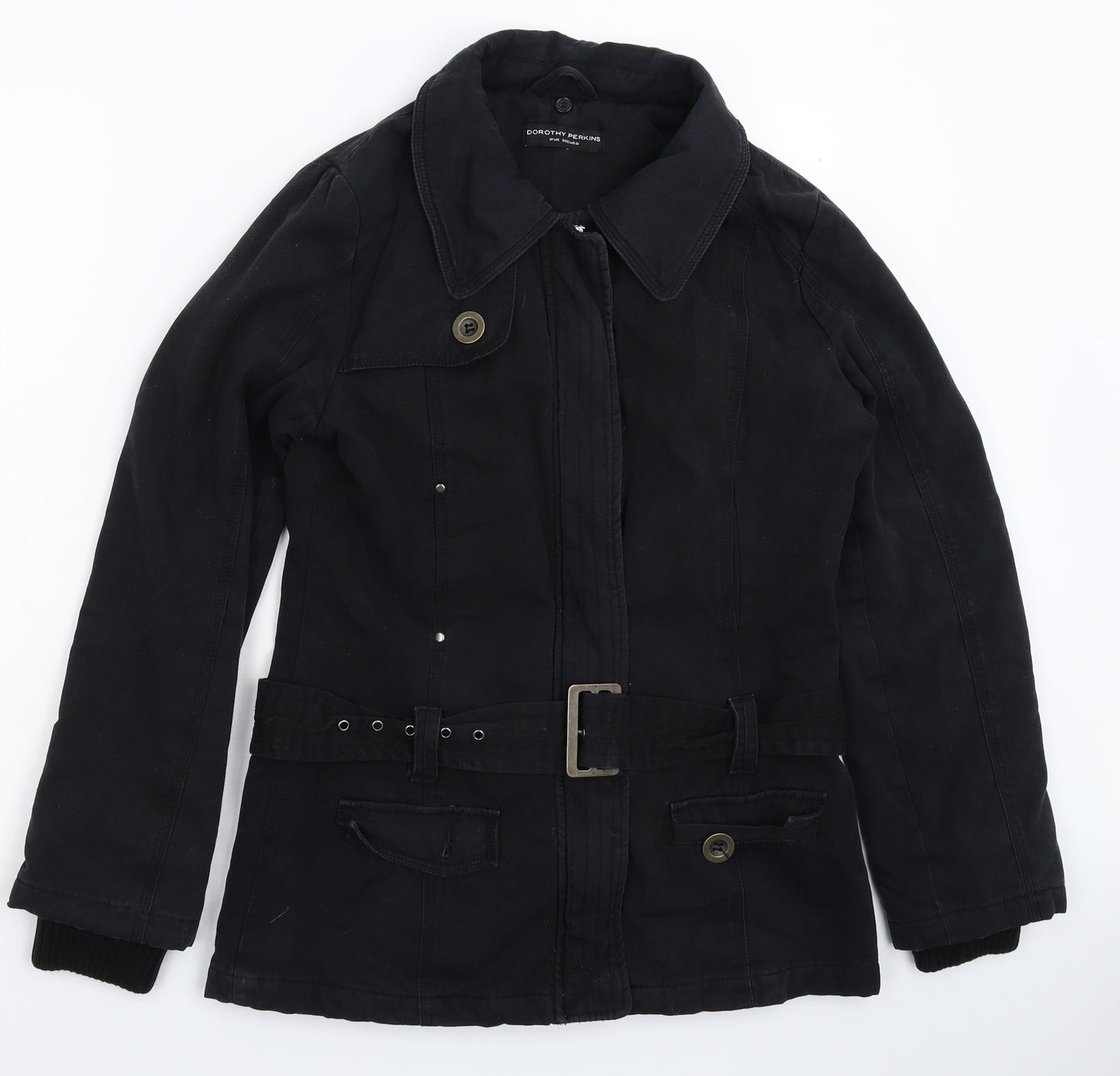 Dorothy Perkins Womens Black   Jacket Coat Size 10